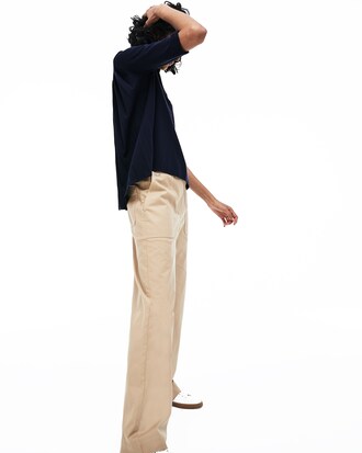 Women's Lacoste Pleated Back Petit Piqu&eacute; Polo Shirt