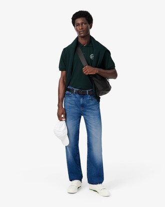 Classic Fit Badge Accent Petit Piqu&eacute; Polo Shirt