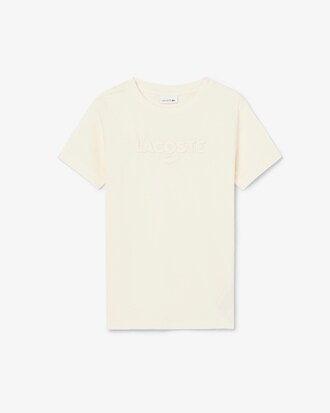 Textured Lacoste Cotton T-shirt