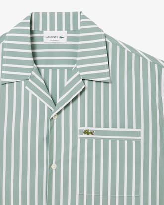 Relaxed Fit Striped Short Sleeved Shirt