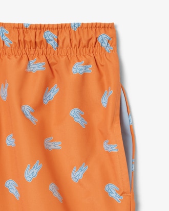 Monochrome Taffeta Swim Trunks
