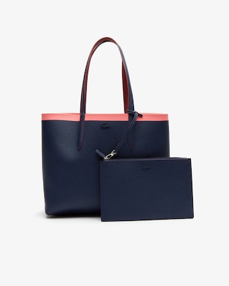 Women's Anna Reversible Contrast Band Coated Canvas Tote Bag