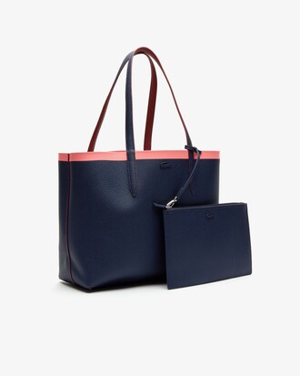 Women's Anna Reversible Contrast Band Coated Canvas Tote Bag