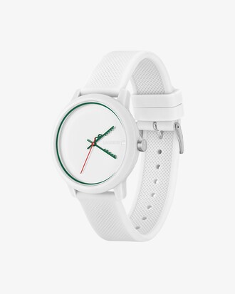 Lacoste.12.12 3 Hand Silicone Watch with Crocodile