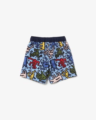 Boys' Keith Haring Print Canvas Swimming Trunks