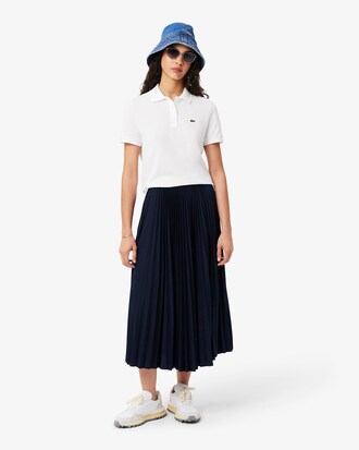 Long Pleated Elasticated Waist Skirt