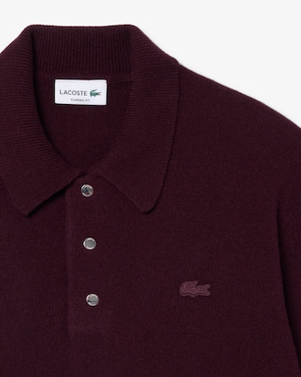 Felted Wool Polo Collar Sweater
