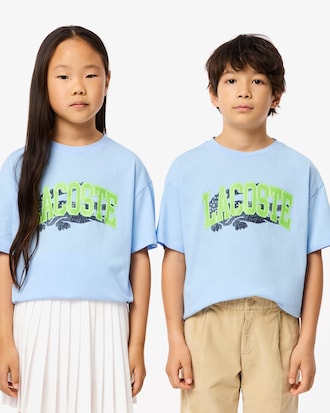 Crocodile Print Cotton T-shirt