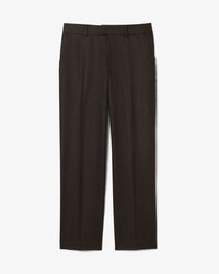 Straight Fit Chevron Wool Pants