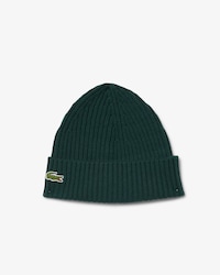 Rib Knit Brushed Wool Beanie