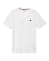 Unisex Lacoste LIVE V-Neck Cotton Jersey T-shirt