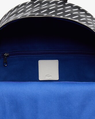 Men's Lacoste LIVE Coated Print Canvas Backpack