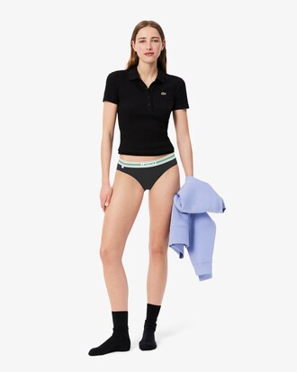 Contrast Waist Stretch Cotton Briefs