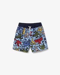 Boys' Keith Haring Print Canvas Swimming Trunks