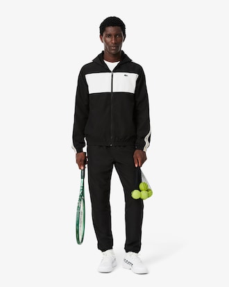 Colour-Block Logo Stripe Tennis Jacket