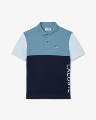 Colour-Block Petit Piqué Polo Shirt