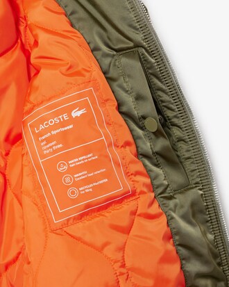 Water-Repellent Padded Bomber Jacket