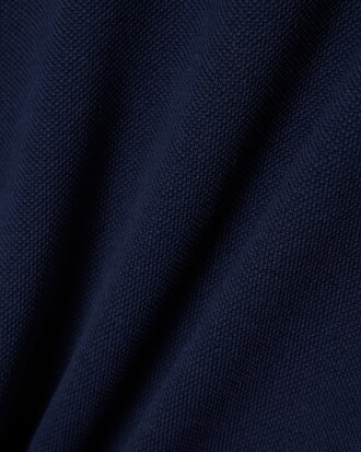 Scalloped Collar Piqu&eacute; Polo Shirt