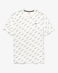 Men's Lacoste LIVE Crew Neck Print Cotton T-shirt