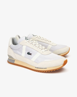 Men&rsquo;s Partner Retro Textile and Suede Trainers