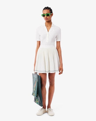 Runway Pleated Knit Skirt