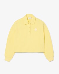 Oversized Ribbed Polo Sweatshirt
