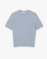 Fluid Ribbed Short Sleeved Sweater