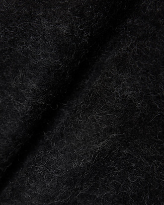 Oversized Boiled Wool Knit Cardigan