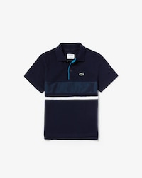 Boys' Lacoste SPORT Mesh Panel Ultra Light Cotton Tennis Polo Shirt