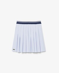 Oxford Cotton Pleated Skirt