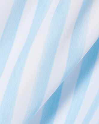 Mid Length Stripe Swim Trunks