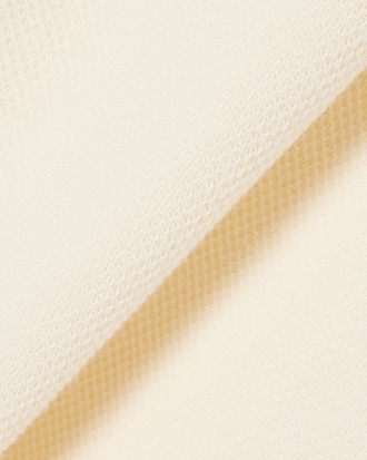 French Made Badge Accent Polo Collar Sweater