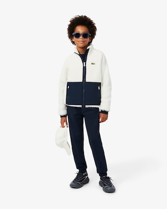 Unisex Sherpa Fleece Colour-Block Jacket