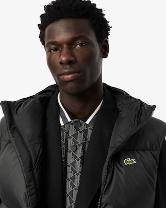 Water-Repellent Short Puffed Vest