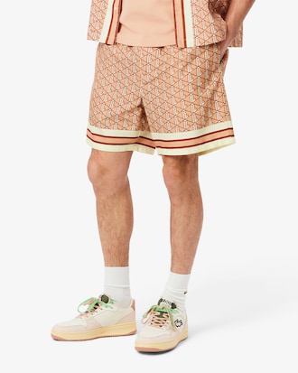 Lightweight Monogram Print Shorts