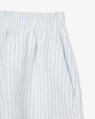 Loose Striped Linen Shorts