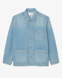 Heavy Cotton Denim Overshirt Jacket