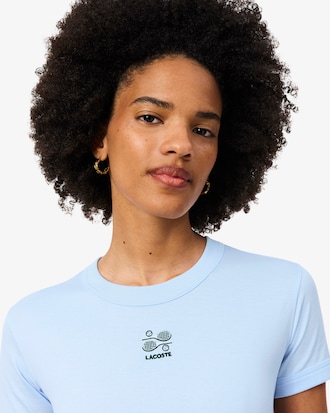 Embroidery Accent Jersey T-shirt