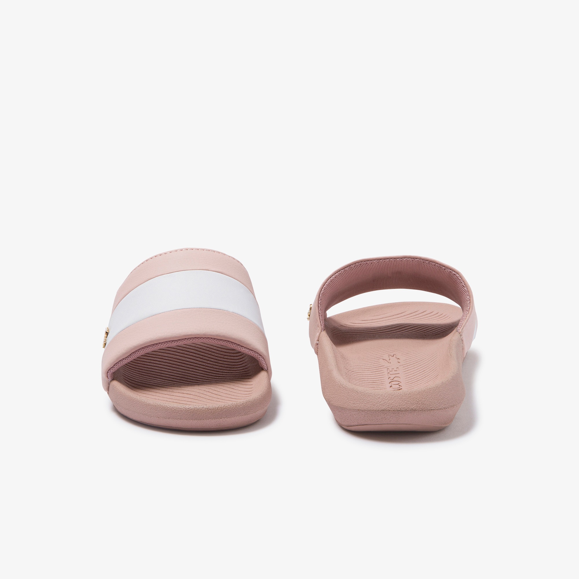 lacoste croco slides womens