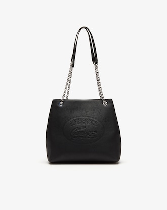Women's Croco Crew Grained Leather Bucket Bag
