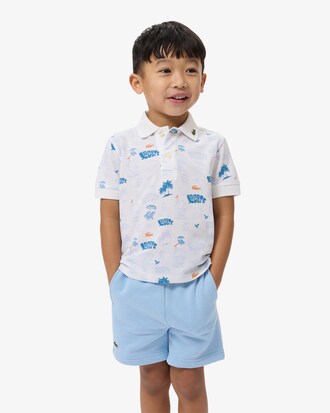 Mini Piqu&eacute; Printed Polo Shirt