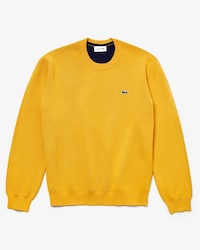 Men's Crew Neck Texturised Thermoregulating Bi-material Sweater