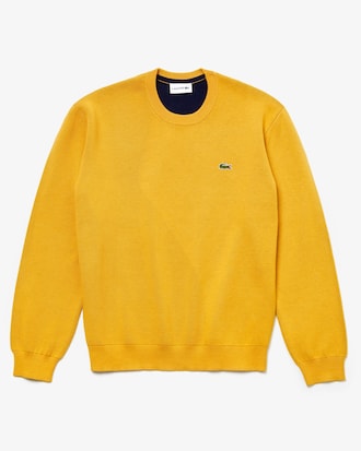 Men's Crew Neck Texturised Thermoregulating Bi-material Sweater