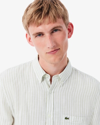Regular Fit Striped Linen Shirt