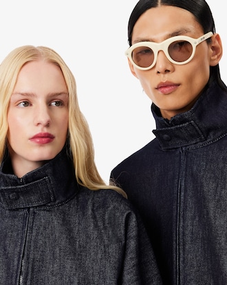 Runway Denim Track Jacket