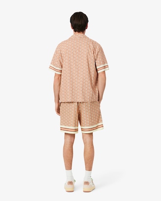 Lightweight Monogram Print Shorts