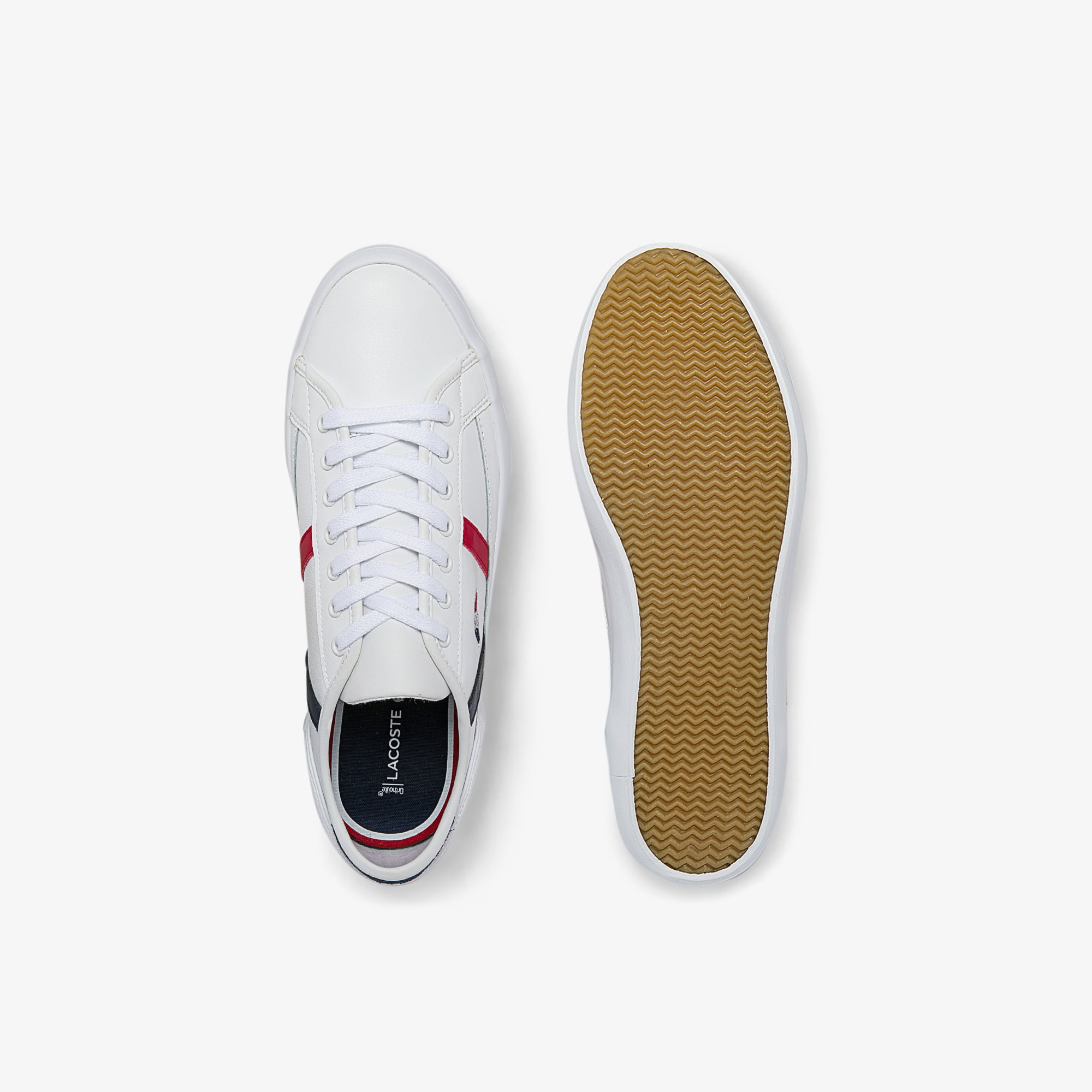 Men's Sideline Leather Tricolore Trainers | LACOSTE