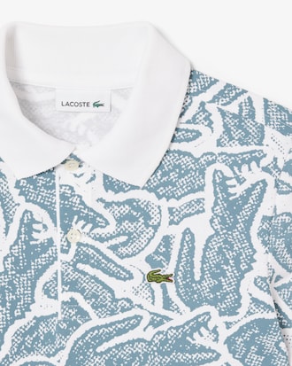 Petit Piqué Print Polo Shirt