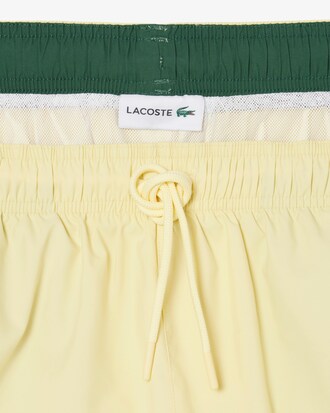 Mid Length Monochrome Swim Trunks