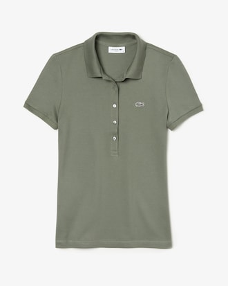 Women's Lacoste Slim Fit Stretch Mini Cotton Piqu&eacute; Polo Shirt